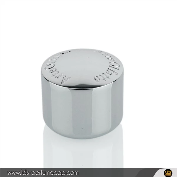 Debossed Zinc Alloy Perfume Cap